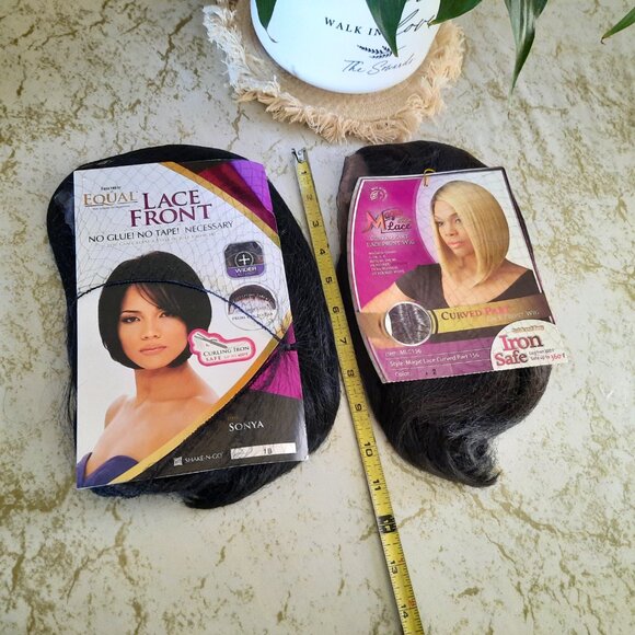 FreeTress Equal Synthetic Lace Front Short Bob Wig SONYA - Black, NWOT! - Picture 6 of 8